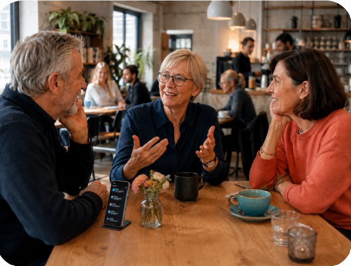 Cafe conversation